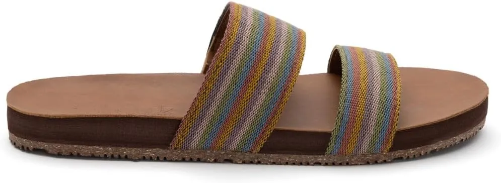 Feelgoodz Women's Zensole Vistas Natural Rubber Strap Slide Sandals