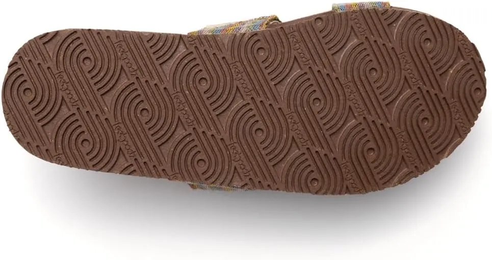 Feelgoodz Women's Zensole Vistas Natural Rubber Strap Slide Sandals