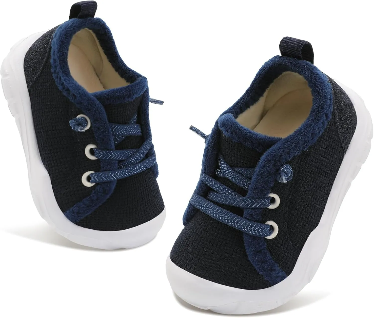 FEETCITY Wide Boys & Girls Winter Shoes - Barefoot & Walking Shoes, Slip On, Tennis Design