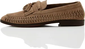 find. Men's Woven Leather Loafer