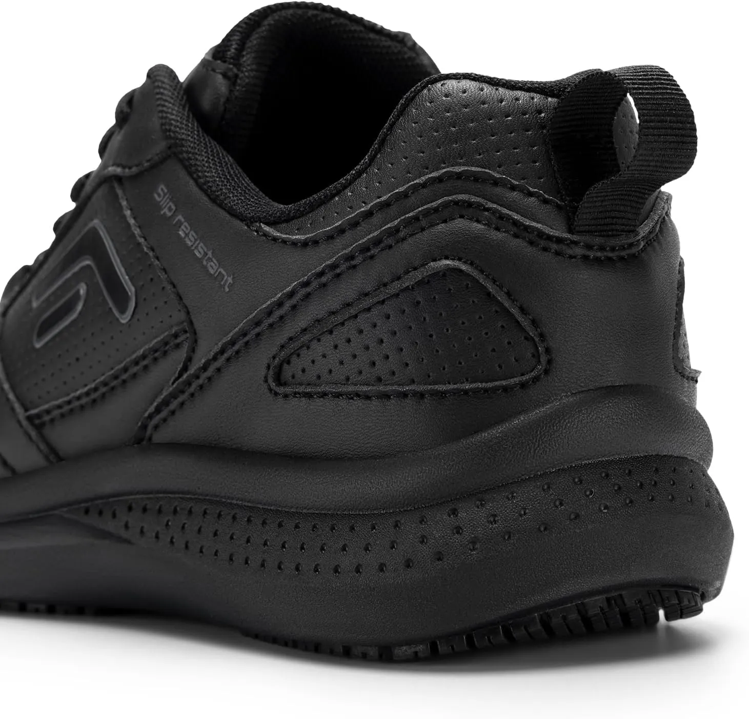 FitVille Wide Athletic Shoes for Men, Slip Resistant Work Shoes, Non Slip Walking Casual Sneakers, Lightweight | Cushioning