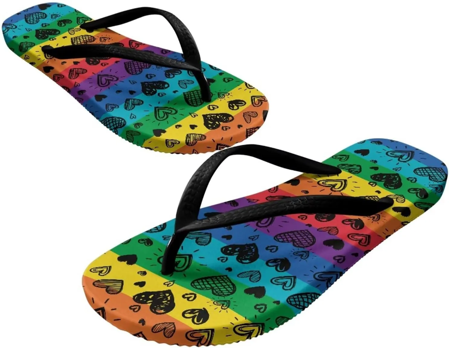 Forchrinse Women’s Flip Flop Custom Summer Sandals Non Slip Soft Beach Thong Sandals for Women Indoor and Outdoor