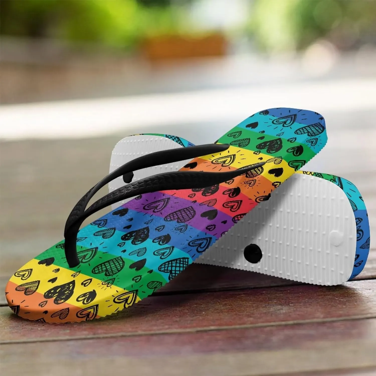 Forchrinse Women’s Flip Flop Custom Summer Sandals Non Slip Soft Beach Thong Sandals for Women Indoor and Outdoor