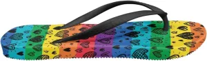 Forchrinse Women’s Flip Flop Custom Summer Sandals Non Slip Soft Beach Thong Sandals for Women Indoor and Outdoor