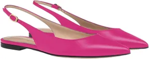 FOWT Simple Closed Pointed Toe Slingback Buckle Strap Womens Flats Comfort Casual Daily Mules Shoes Ladies Slip on Sandals for Dressy Driving Commuting Travel, US Size 4-16 M