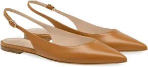 FOWT Simple Closed Pointed Toe Slingback Buckle Strap Womens Flats Comfort Casual Daily Mules Shoes Ladies Slip on Sandals for Dressy Driving Commuting Travel, US Size 4-16 M