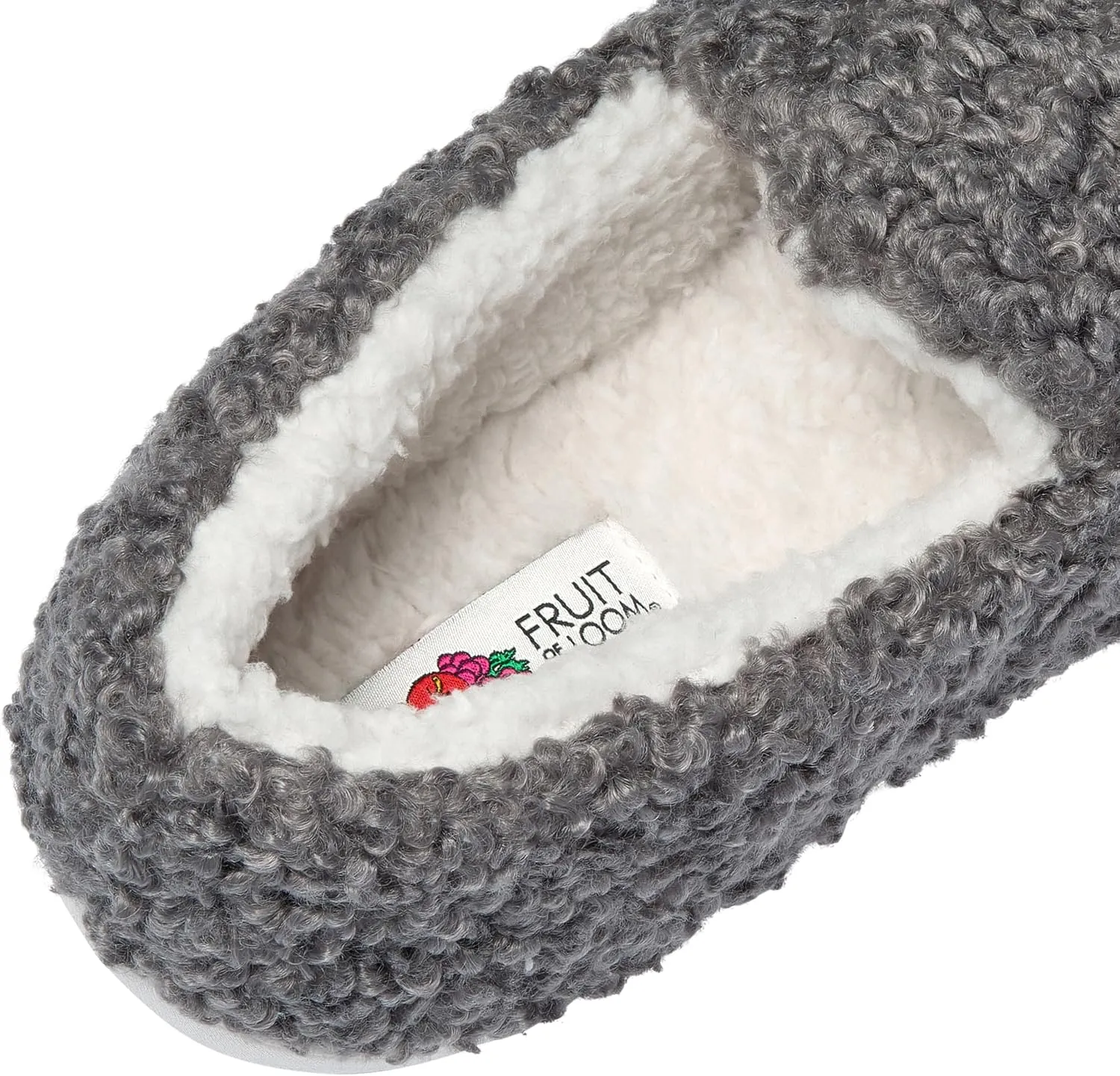 Fruit of the Loom Women's Berber Loafer - Comfy, Memory Foam, Indoor/Outdoor
