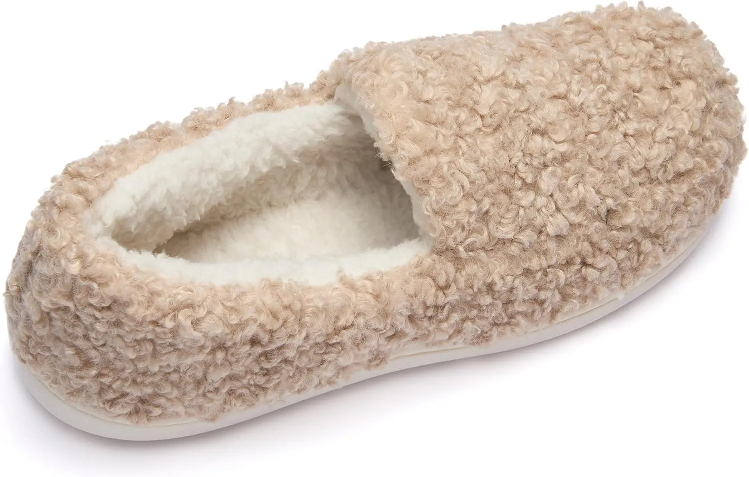 Fruit of the Loom Women's Berber Loafer - Comfy, Memory Foam, Indoor/Outdoor