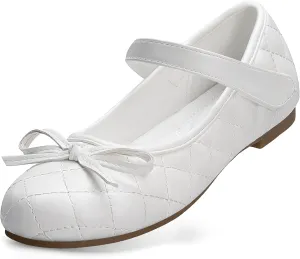 Girls' Flats: Classy PU Leather Mary Jane Ballerina Dress Shoes for Big and Little Kids - Perfect for Parties, Weddings, School, Outdoor Activities and Daily Wear