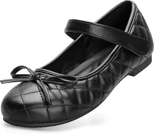 Girls' Flats: Classy PU Leather Mary Jane Ballerina Dress Shoes for Big and Little Kids - Perfect for Parties, Weddings, School, Outdoor Activities and Daily Wear