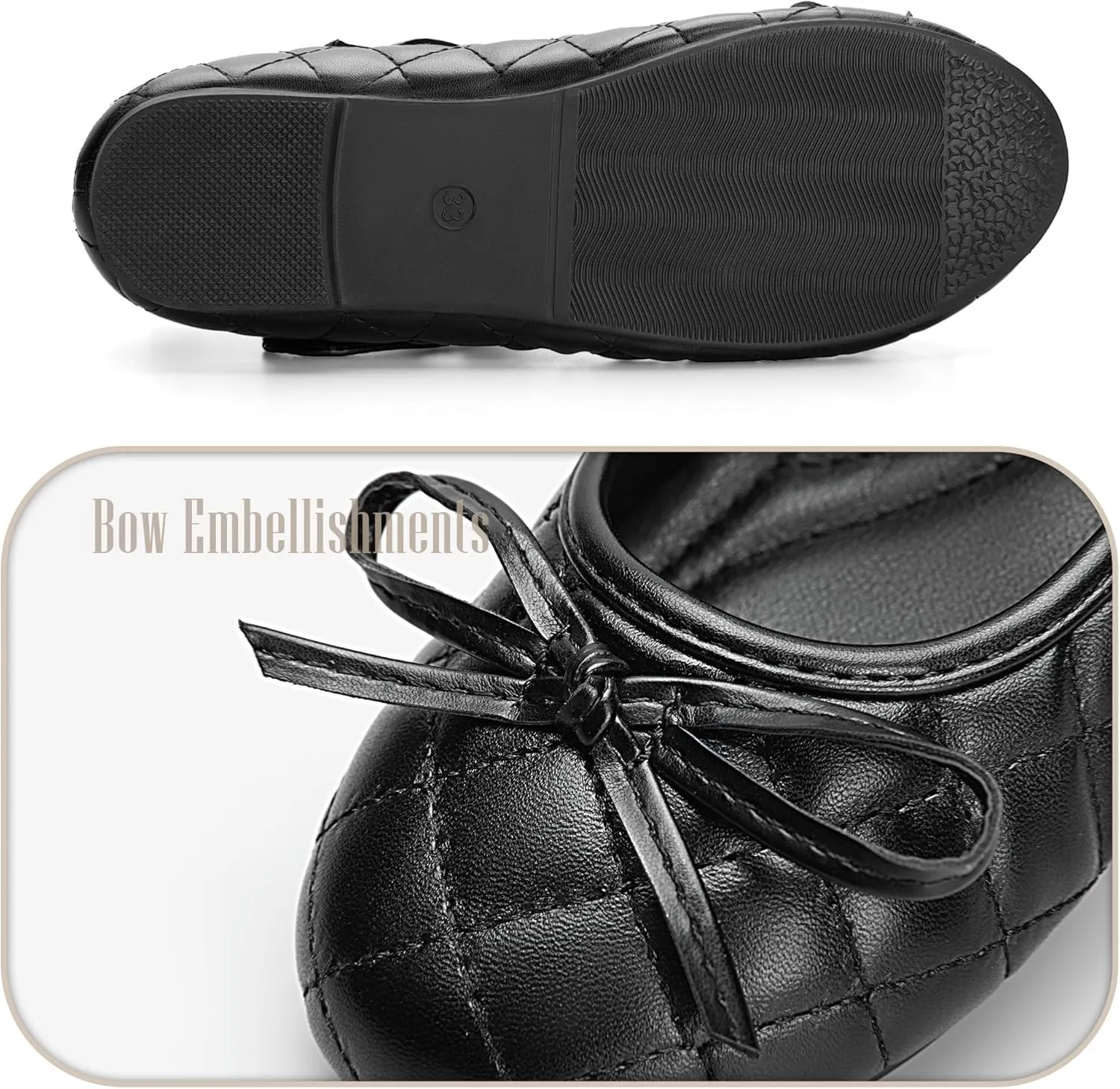 Girls' Flats: Classy PU Leather Mary Jane Ballerina Dress Shoes for Big and Little Kids - Perfect for Parties, Weddings, School, Outdoor Activities and Daily Wear