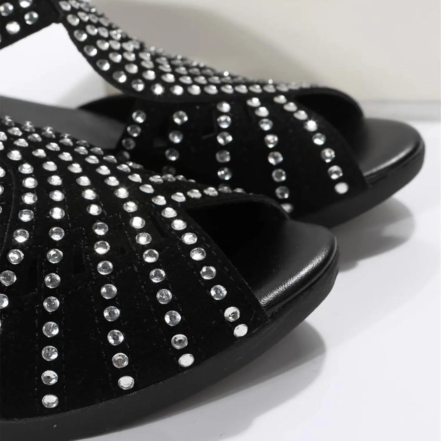 Glow Step Orthopedic Low Heel Cut-Out Sandals, Womens Sandals with Arch Support, Fish Mouth High Heel Sandals for Women