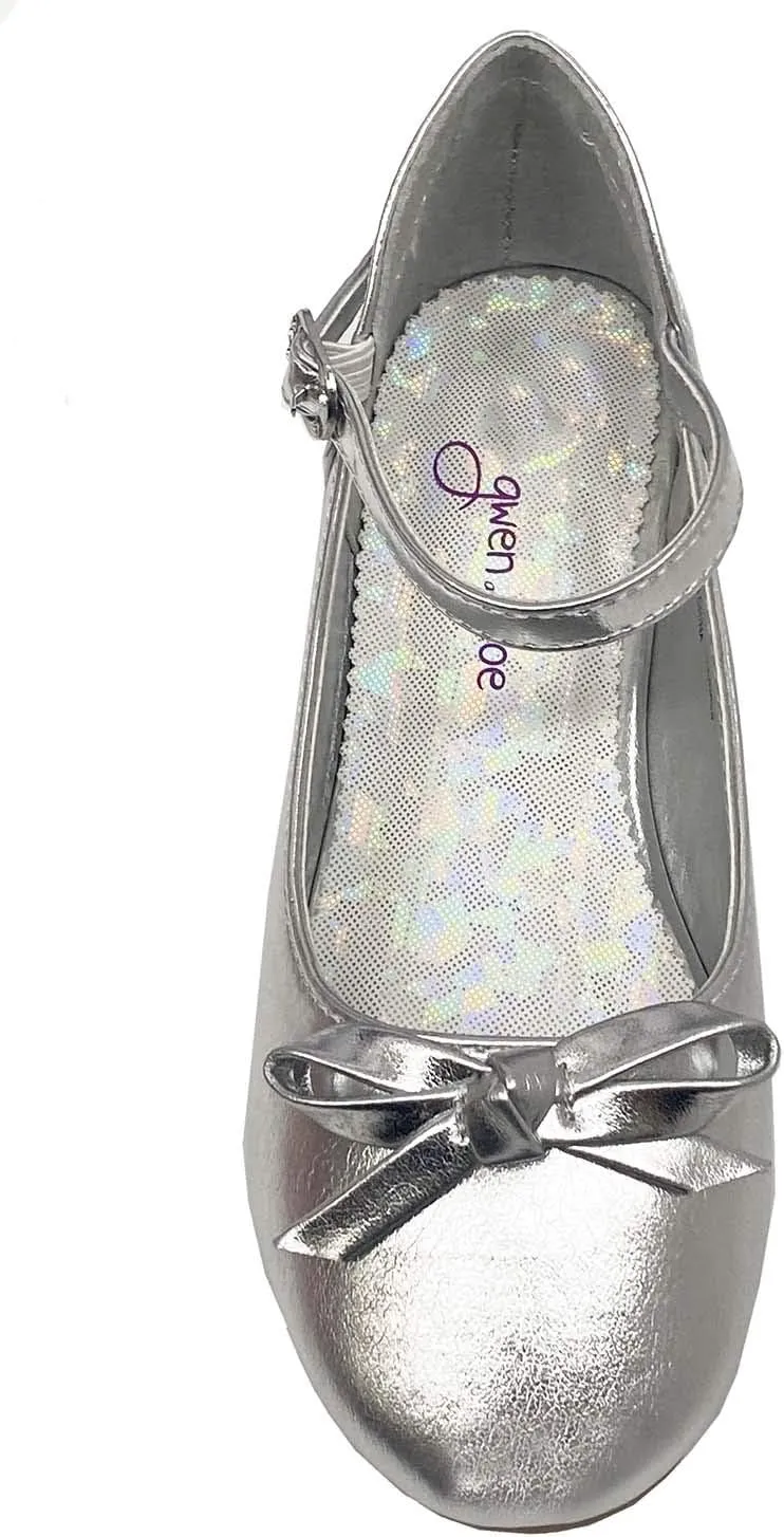 Gwen & Zoe Girl Dress Flats Shoes for Weddings, Christmas, First Communion, Easter, Flower Girl - Big and Little Girl Flats, Toddler, Kids Ballet Flats with Strap
