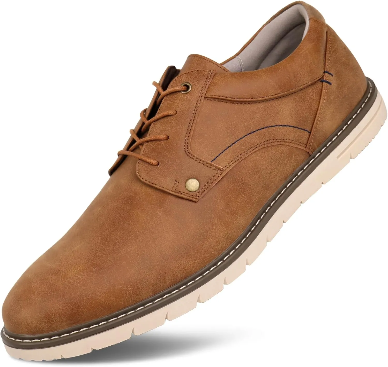 Hawkwell Men's Plus Size Casual Oxfords Shoes Comfortable Business Dress Sneakers US Size 13 14 15 16 17 18