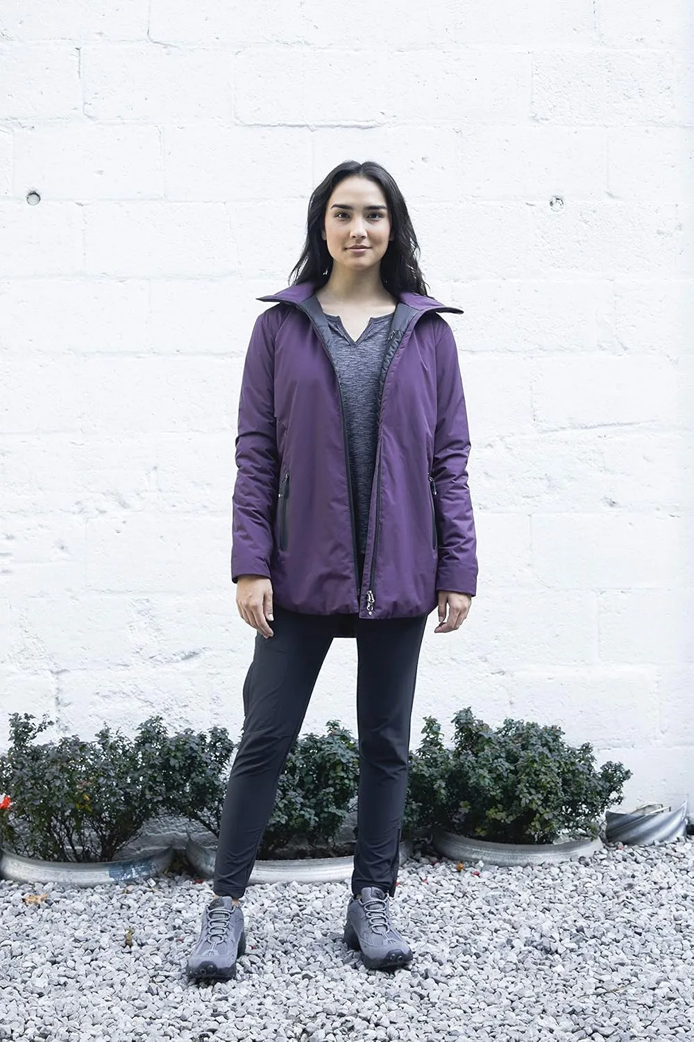 Hi-Tec Women's Devil Mountain Longline Thermal Filled Waterproof Fabric Coat