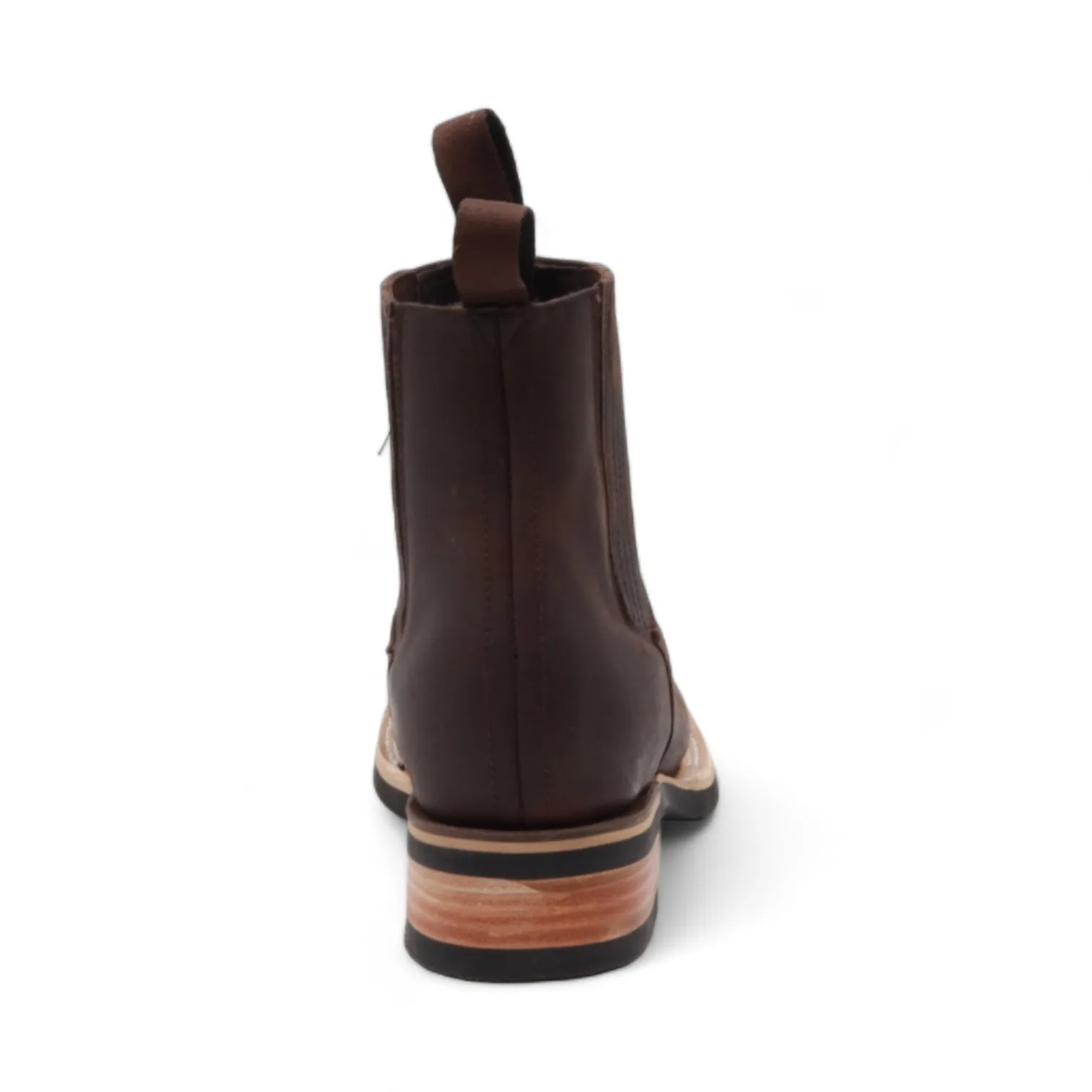 Iowa Men's Dark Brown Leather Short Boots