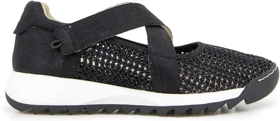 Jambu Womens Mia Perforated Slip On Sneakers Shoes Casual - Black