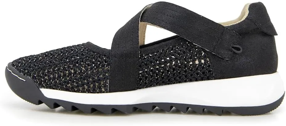 Jambu Womens Mia Perforated Slip On Sneakers Shoes Casual - Black