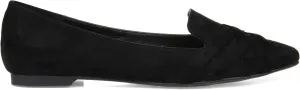 Journee Collection Womens Mindee Faux Suede Loafers Black 6.5 Medium (B,M)