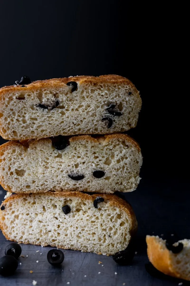 Kalamata olive focaccia