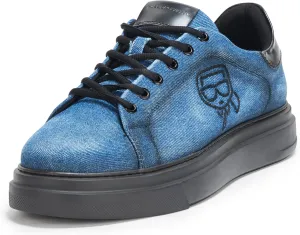 Karl Lagerfeld Paris Men's White Label Karl Denim Sneakers