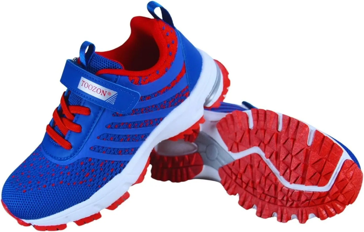 Kids Girls and Boys Lightweight Strap Running Athletic School Sneakers Shoes