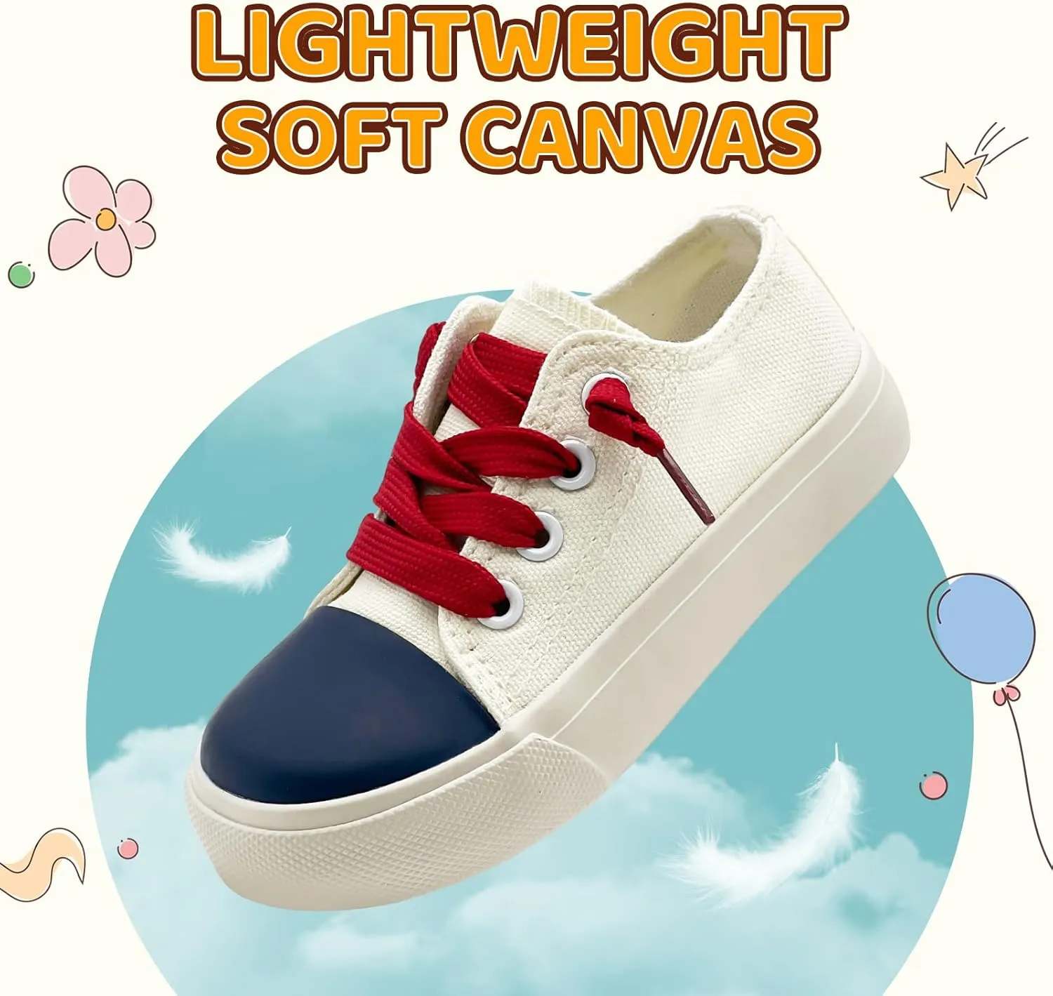 Kids Girls Boys Canvas Sneakers Slip on Walking Shoes Lightweight Tennis Running School Casual Classic Sneakers Little Big Kids