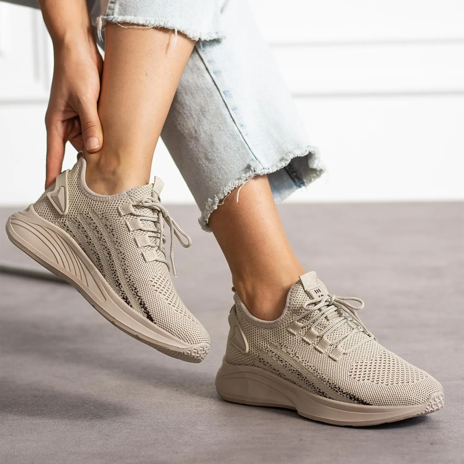 Knit Sneakers for Women and Men - Lightweight Slip-On Walking Shoes - Comfortable Women's Sneakers, Men's Sneakers, Casual Shoes