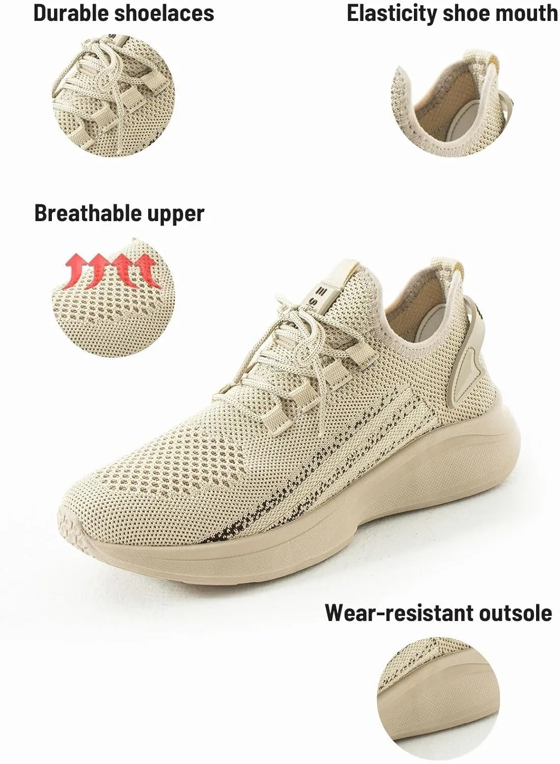 Knit Sneakers for Women and Men - Lightweight Slip-On Walking Shoes - Comfortable Women's Sneakers, Men's Sneakers, Casual Shoes