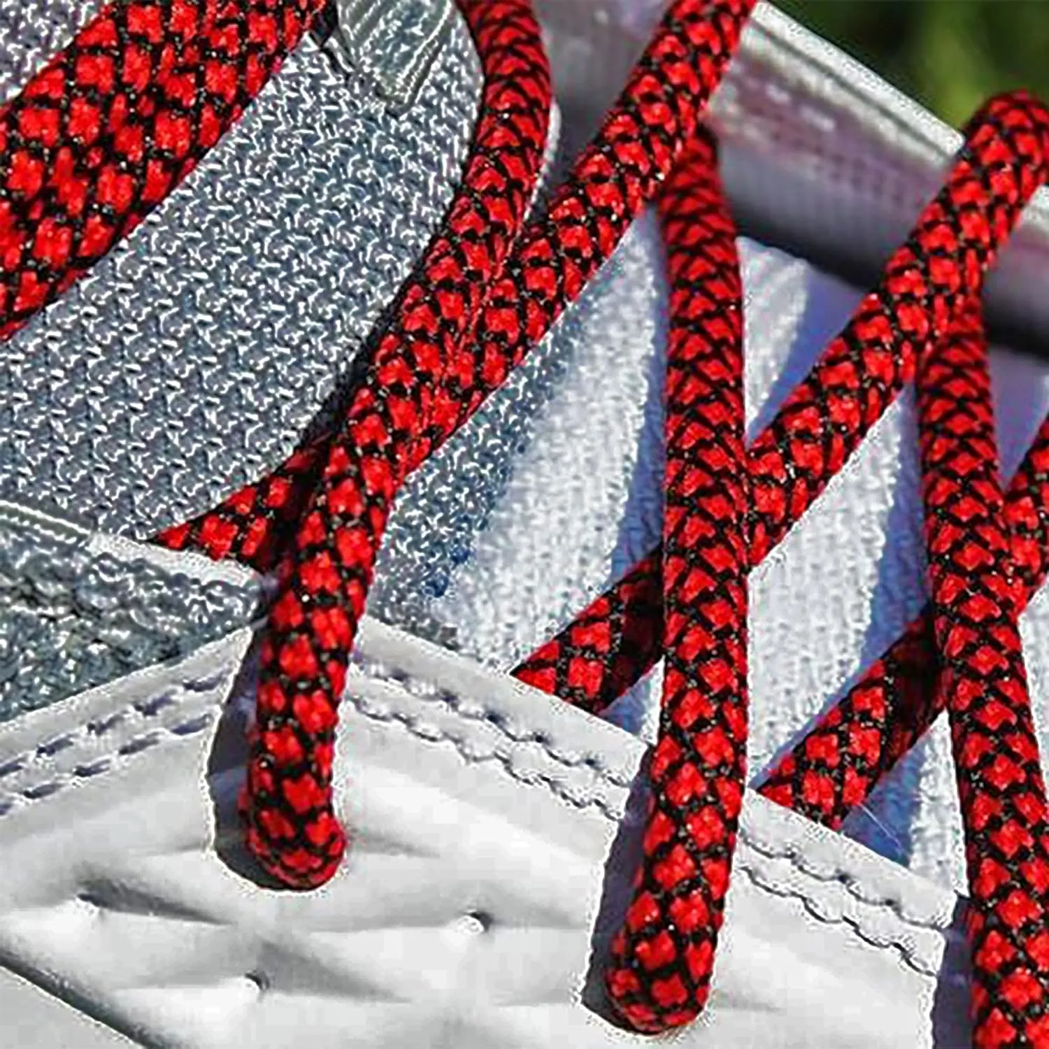 Lace Kings Round Rope Shoelaces - 2 Pack (Red) - 1.25" W x 6.25" L x 1.25" H
