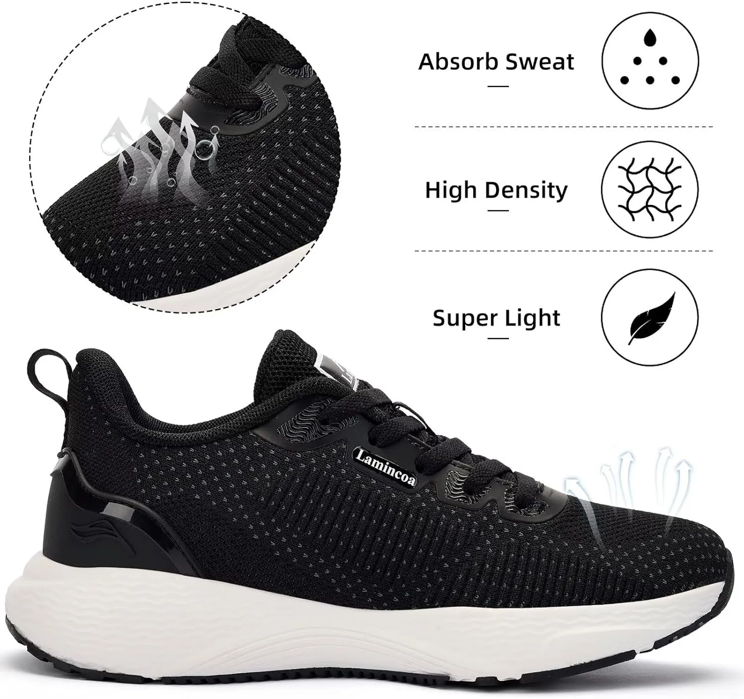 Lamincoa Women's Walking Lightweight Shoes Non Slip Running Sneakers Tennis Outdoor Workout Shoes for Women