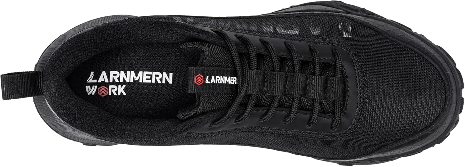 LARNMERN Steel Toe Shoes for Men Women Lightweight Comfortable Sneakers Breathable Indestructible Work Shoes