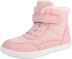 Little Kid Lined Plush Sport Shoes Boys Girls Wide Winter High Top Sneakers Faux F𝐮r Ankle Boots Warm Walking Shoes