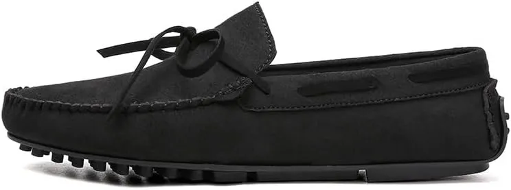 Loafers for Men Suede Vegan Leather Moccasins Driving Loafers Flexible Comfortable Anti-Slip Casual Slip On