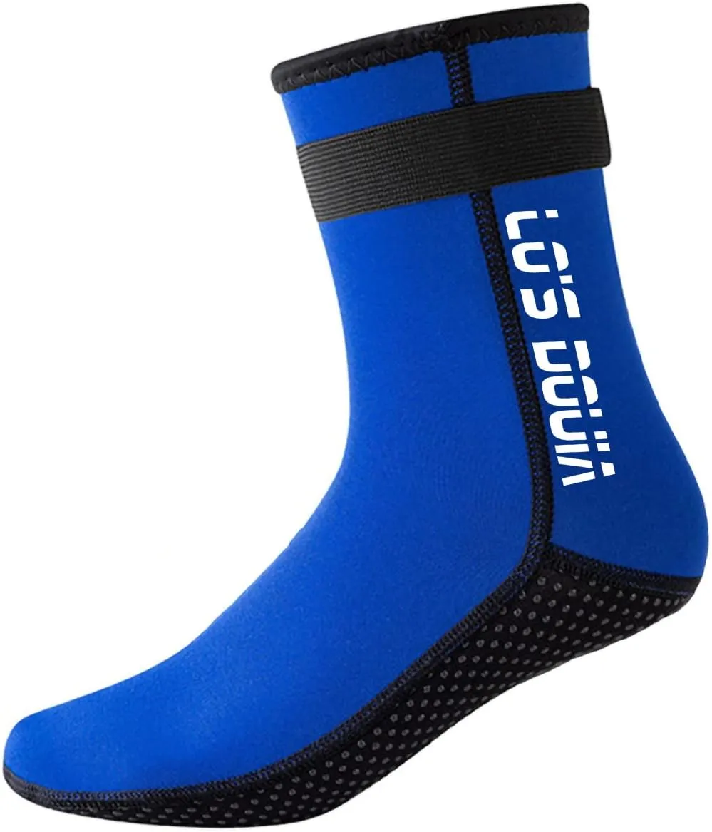 Lo's Douia Neoprene Water Socks 3mm, Sand Proof Beach Volleyball Socks Diving Boots for Outdoor Water Sports
