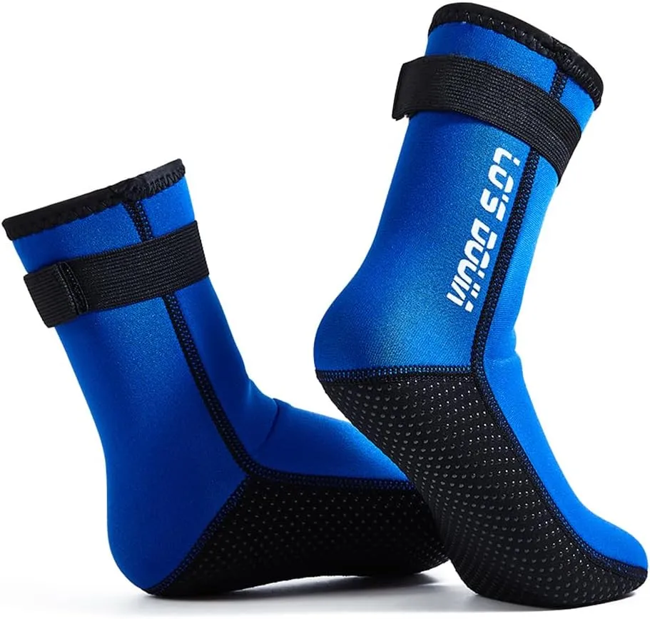 Lo's Douia Neoprene Water Socks 3mm, Sand Proof Beach Volleyball Socks Diving Boots for Outdoor Water Sports