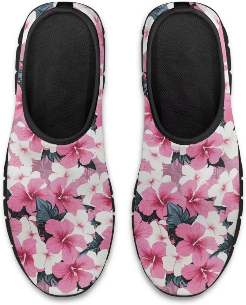 Low-Cut Flowers Pattern Casual Sneakers Women - Polyester Fabric Walking | Columbia Tennis Shoes