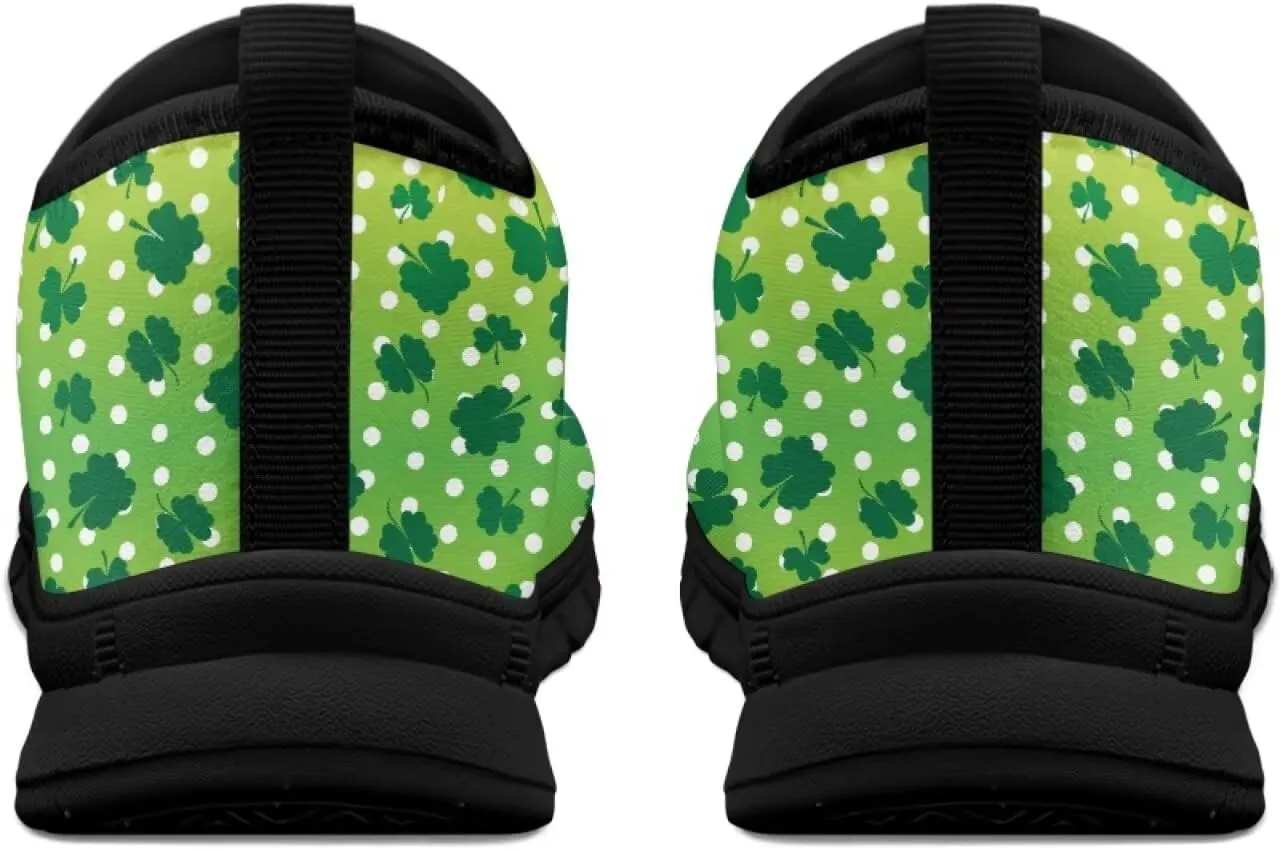 Low-Cut Saint Patrick's Day Casual Shoes - Stylish Tennis & Walking Footwear, Polyester Fabric Women's Sneakers
