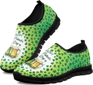 Low-Cut Saint Patrick's Day Casual Shoes - Stylish Tennis & Walking Footwear, Polyester Fabric Women's Sneakers