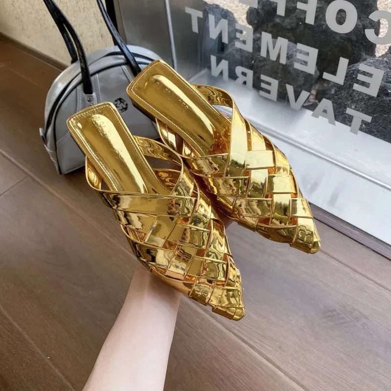 Luxury Fashion Mules Pointed Sandals