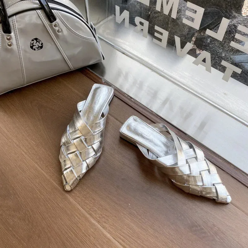 Luxury Fashion Mules Pointed Sandals