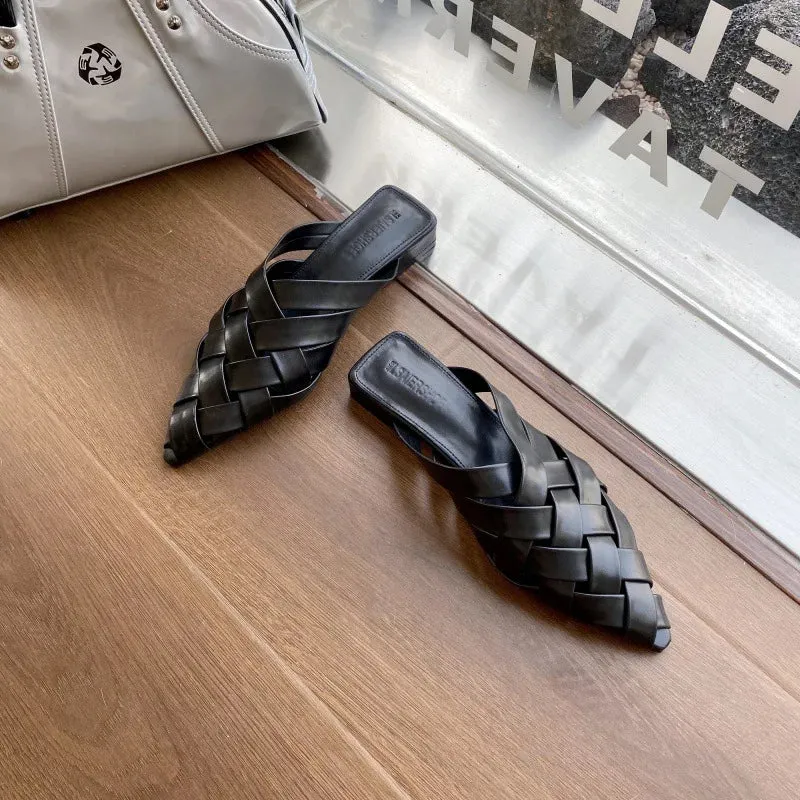 Luxury Fashion Mules Pointed Sandals