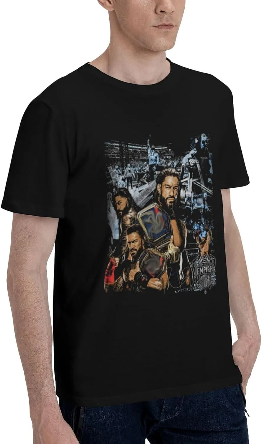 Man Short Sleeve Cotton Comfortable T-Shirts Crew Neck Top Funny Fashion Graphic Tees Classic Clothing Tshirts