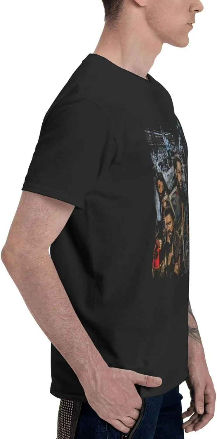 Man Short Sleeve Cotton Comfortable T-Shirts Crew Neck Top Funny Fashion Graphic Tees Classic Clothing Tshirts