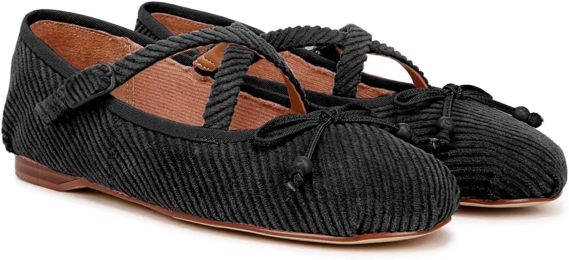 Mary Jane Flats Women Bow Ballet Flats Round Closed Toe Ankle Strap Satin Flats Suede Metallic Flat Shoes Cross-Straps Flat Heel Dress Shoes Office Work Flats Buckle Dance Party 4-11 M US