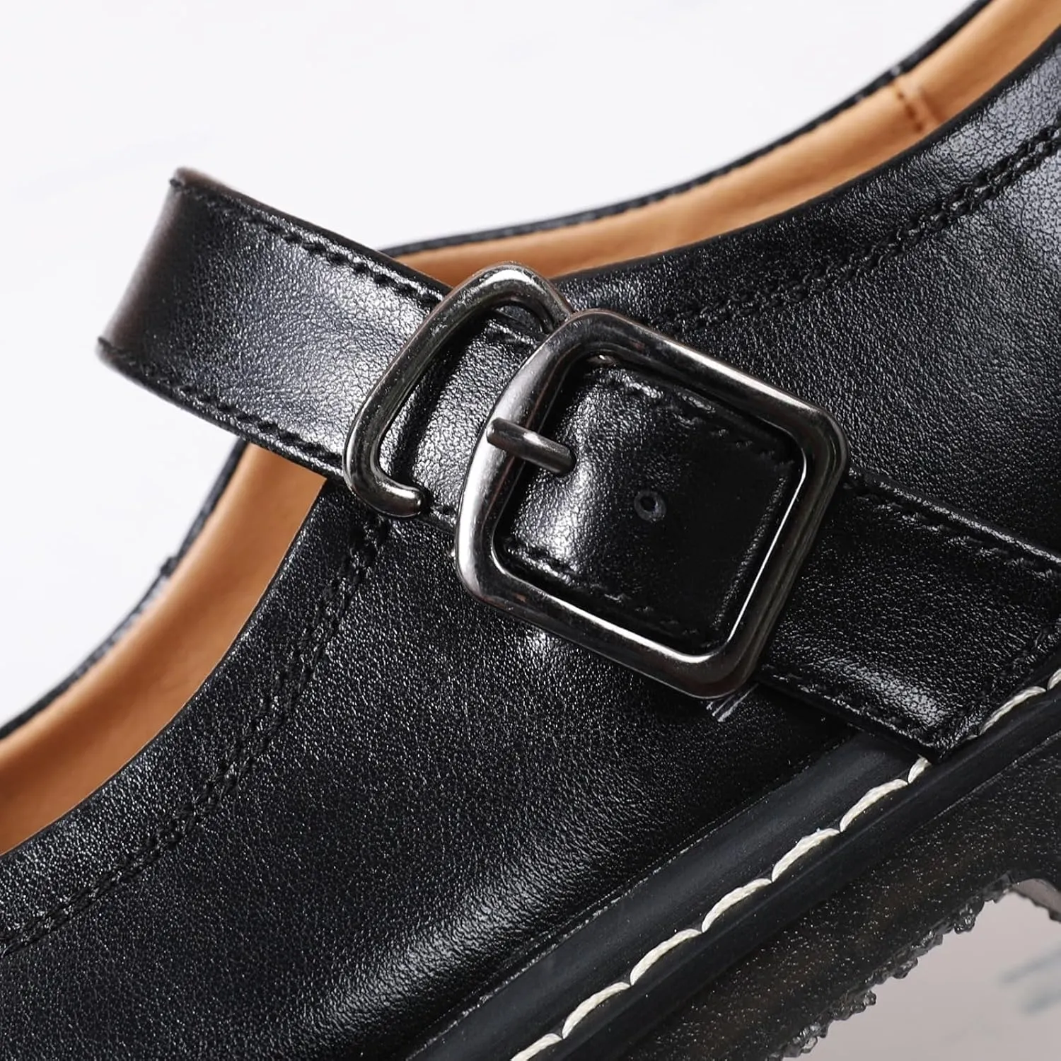 Mary Jane Shoes Women Mary Janes for Women Flats Oxford Round Toe Non-Slip Casual Shoes Comfortable Dress Shoes Cute School Shoes for Teen Girls Womens Ladies