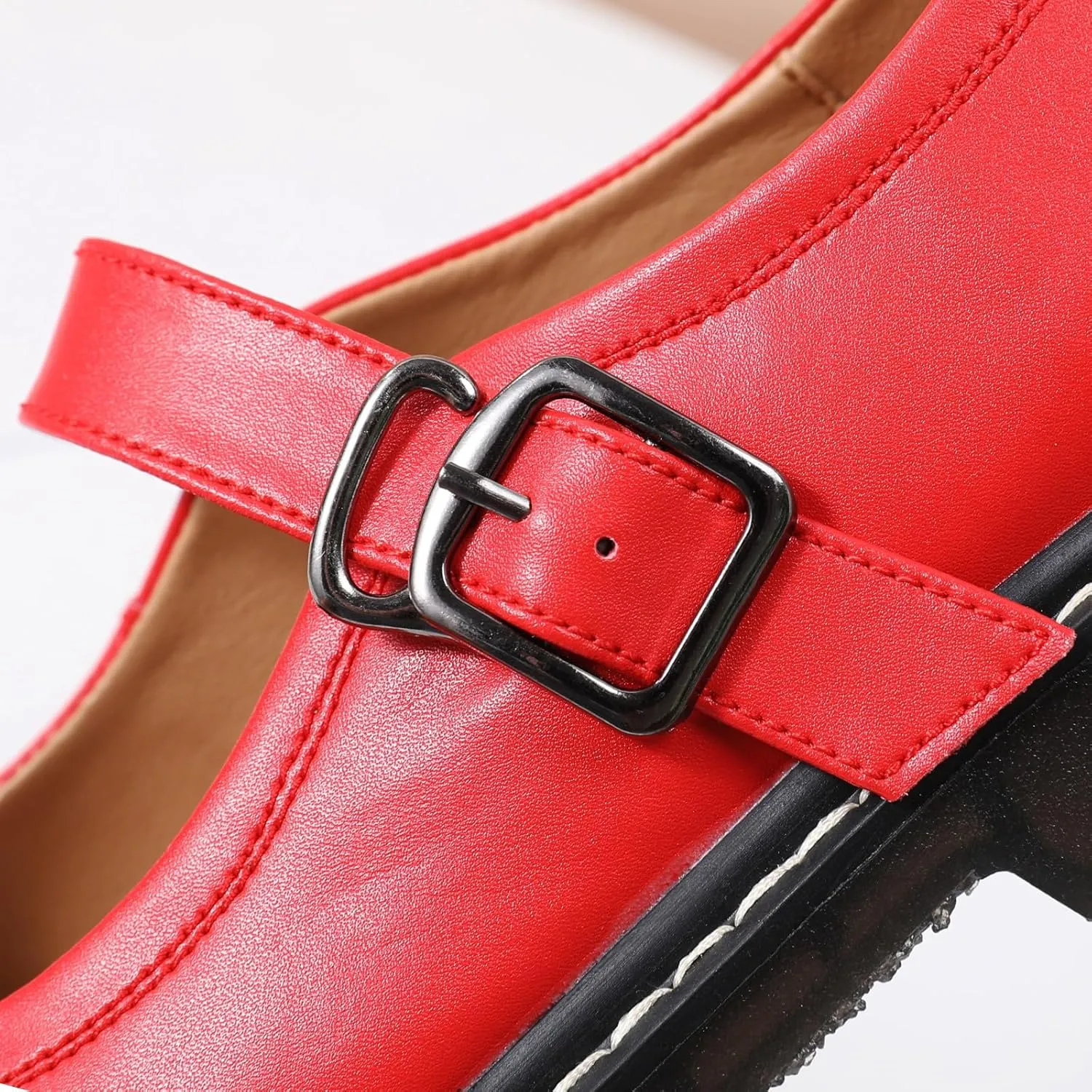 Mary Jane Shoes Women Mary Janes for Women Flats Oxford Round Toe Non-Slip Casual Shoes Comfortable Dress Shoes Cute School Shoes for Teen Girls Womens Ladies