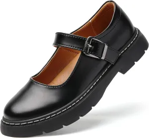 Mary Jane Shoes Women Platform Non-Slip Classics Round Toe Ankle Strap Comfort Casual Dress Work Mary Jane Flats Shoes