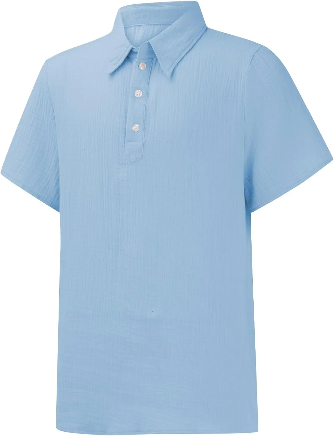 Men's Casual Polo Shirts Retro Striped Textured Knit Short Sleeve Tee Shirt Lightweight Loose Big and Tall T-Shirts