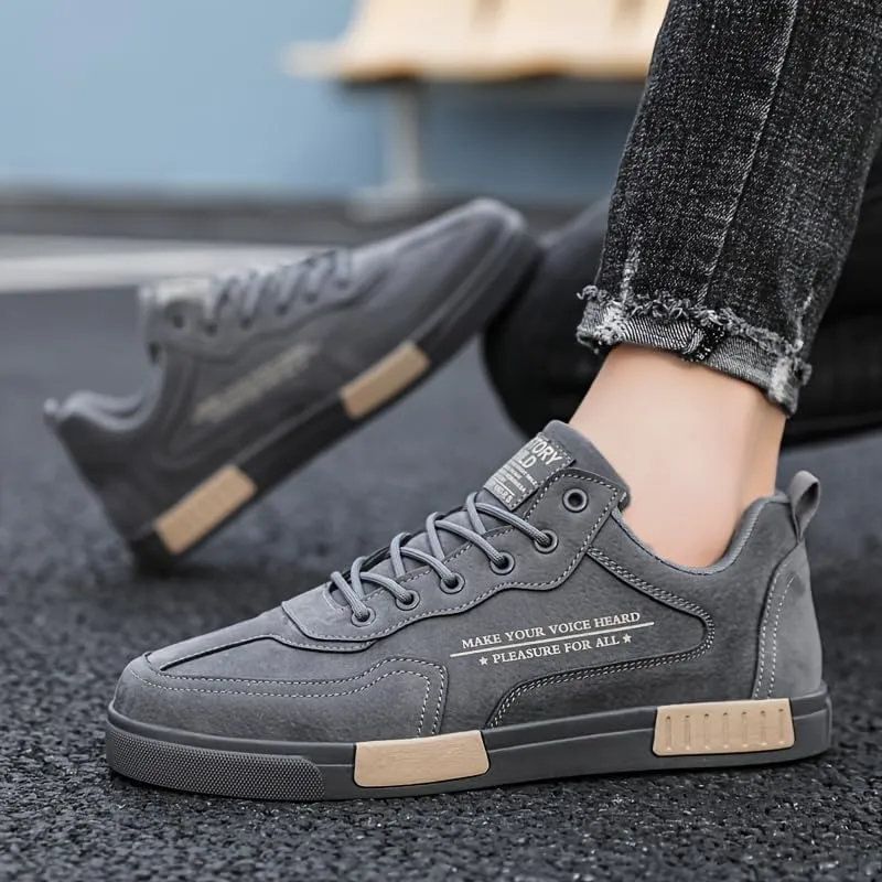 Men's Casual Sneakers - Trendy Low-Top, Breathable & Comfortable for Running, Walking & Outdoor Activities - Versatile All-Season Shoes with Lace-Up Closure